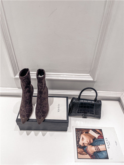 High Quality Luxury Gucci High Heel Stretch Boots – Style 57363 product detail