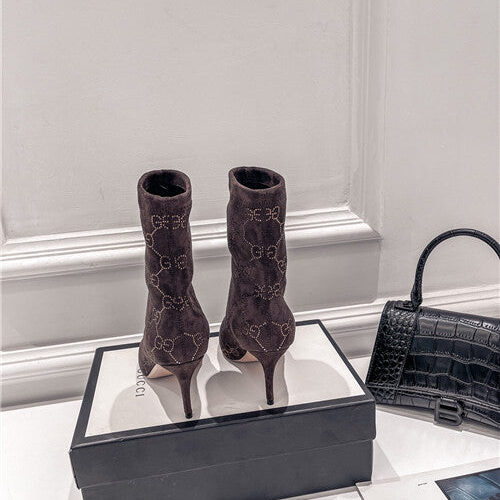 High Quality Luxury Gucci High Heel Stretch Boots – Style 57363 product detail