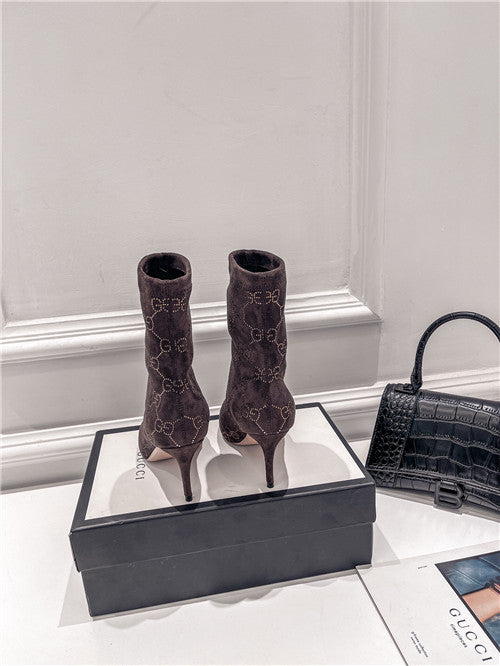 High Quality Luxury Gucci High Heel Stretch Boots – Style 57363 product detail