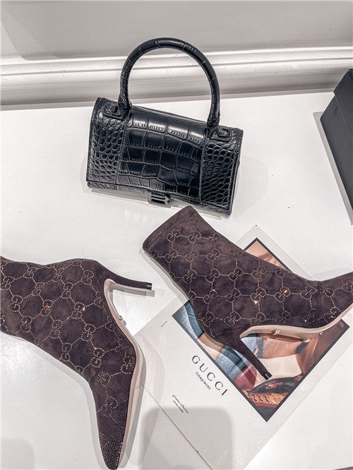 High Quality Luxury Gucci High Heel Stretch Boots – Style 57363 product detail