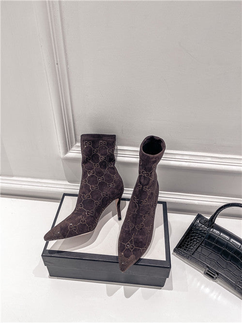High Quality Luxury Gucci High Heel Stretch Boots – Style 57363 product detail