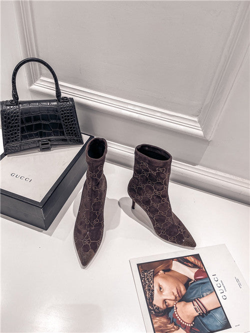 High Quality Luxury Gucci High Heel Stretch Boots – Style 57363 product detail