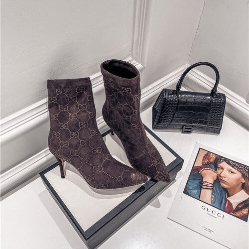 High Quality Luxury Gucci High Heel Stretch Boots – Style 57363 product detail