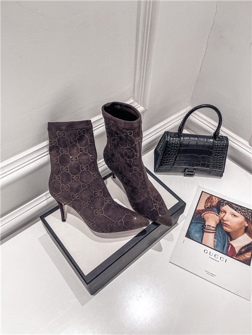 High Quality Luxury Gucci High Heel Stretch Boots – Style 57363 product detail