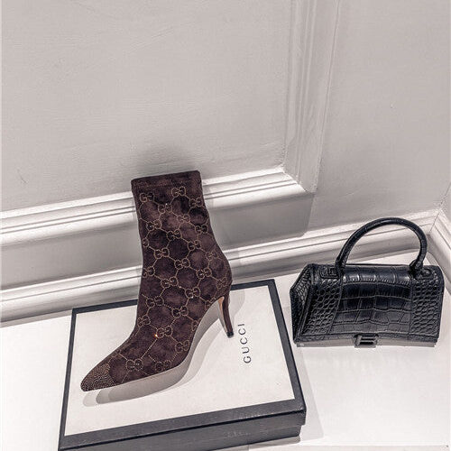 High Quality Luxury Gucci High Heel Stretch Boots – Style 57363 product detail