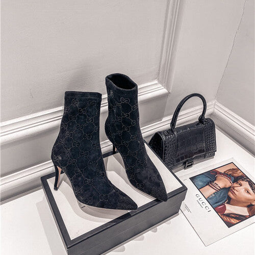 High Quality Luxury Gucci High Heel Stretch Boots – Style 90131
