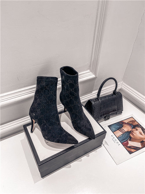 High Quality Luxury Gucci High Heel Stretch Boots – Style 90131