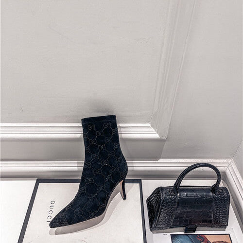 High Quality Luxury Gucci High Heel Stretch Boots – Style 90131 product detail