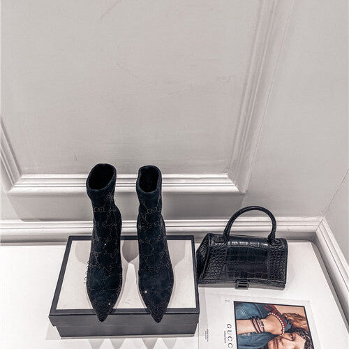 High Quality Luxury Gucci High Heel Stretch Boots – Style 90131 product detail