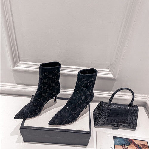 High Quality Luxury Gucci High Heel Stretch Boots – Style 90131 alternate view