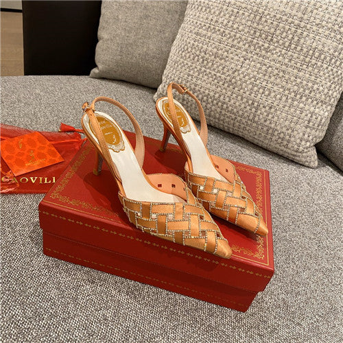High Quality Luxury Rene Caovilla Heel Sandals – Style 26182