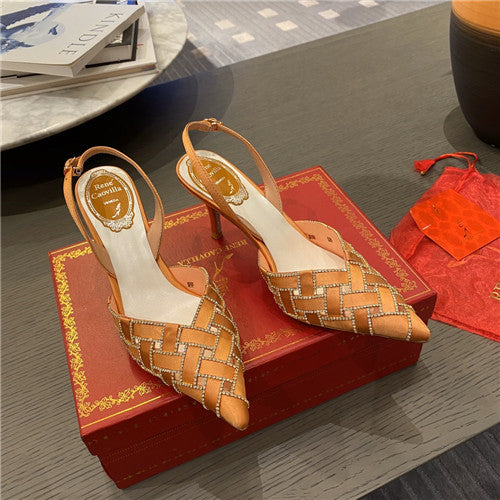 High Quality Luxury Rene Caovilla Heel Sandals – Style 26182 alternate view