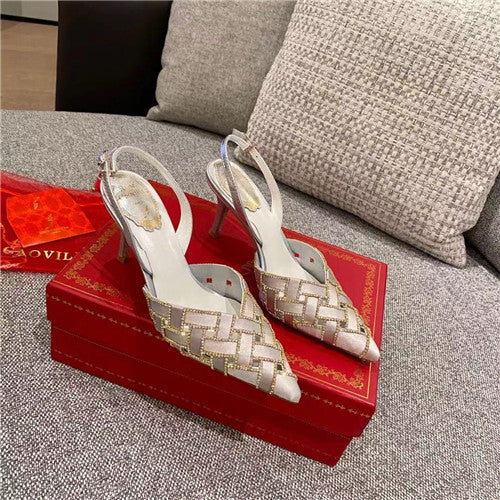 High Quality Luxury Rene Caovilla Heel Sandals – Style 22790