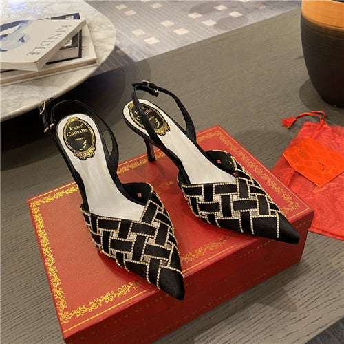 High Quality Luxury Rene Caovilla Heel Sandals – Style 86630 alternate view