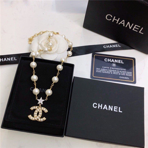 High Quality Luxury Chanel Pearl Necklace – Style 50345