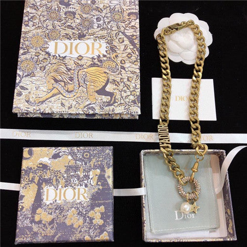 High Quality Luxury Dior Cd Necklace – Style 50620 alternate view