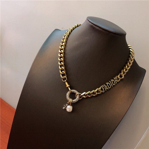 High Quality Luxury Dior Cd Necklace – Style 50620