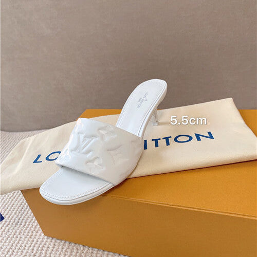 High Quality Luxury Louis Vuitton Heel Slippers – Style 38787 product detail
