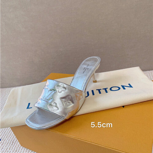 High Quality Luxury Louis Vuitton Heel Slippers – Style 69859 product detail