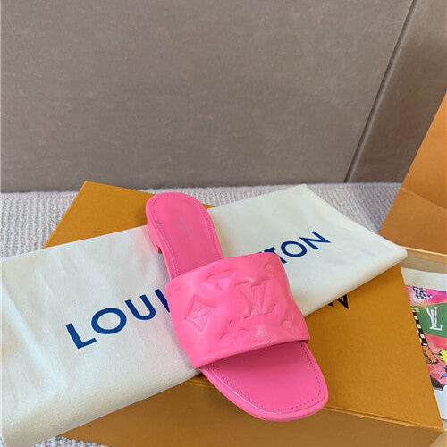 High Quality Luxury Louis Vuitton Slippers Womens Pink product detail