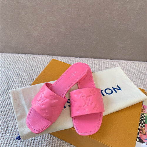 High Quality Luxury Louis Vuitton Slippers Womens Pink product detail