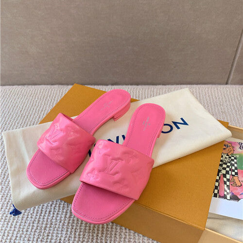 High Quality Luxury Louis Vuitton Slippers Womens Pink product detail