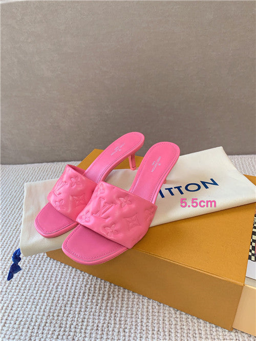 High Quality Luxury Louis Vuitton Heel Slippers product detail