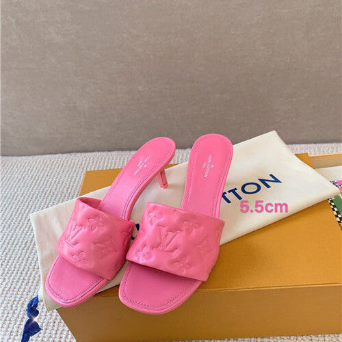 High Quality Luxury Louis Vuitton Heel Slippers product detail