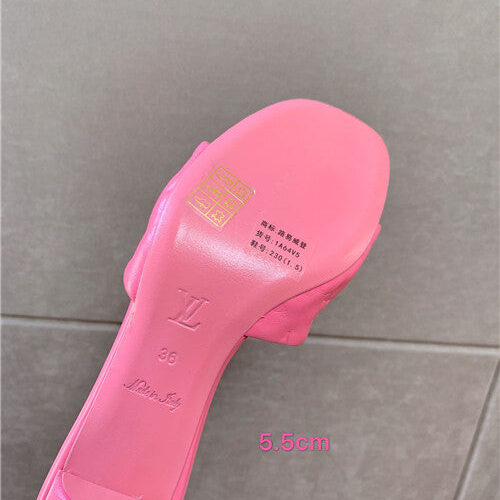 High Quality Luxury Louis Vuitton Heel Slippers product detail