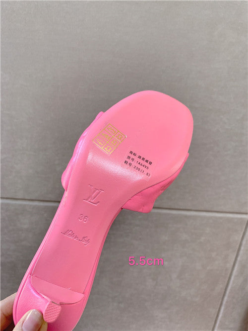 High Quality Luxury Louis Vuitton Heel Slippers product detail