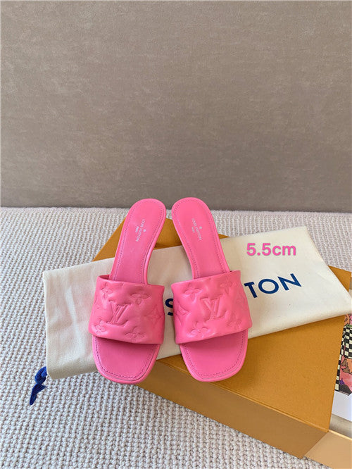 High Quality Luxury Louis Vuitton Heel Slippers product detail