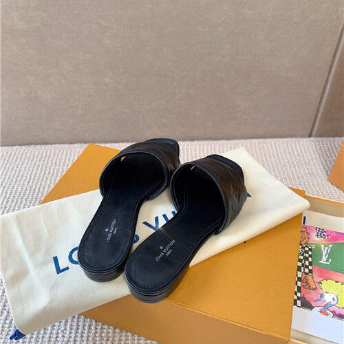 High Quality Luxury Louis Vuitton Slippers Womens Black product detail