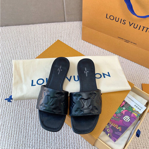 High Quality Luxury Louis Vuitton Slippers Womens Black product detail