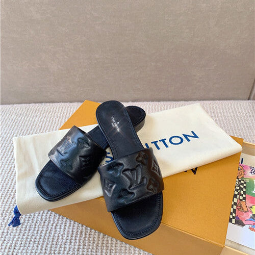 High Quality Luxury Louis Vuitton Slippers Womens Black product detail