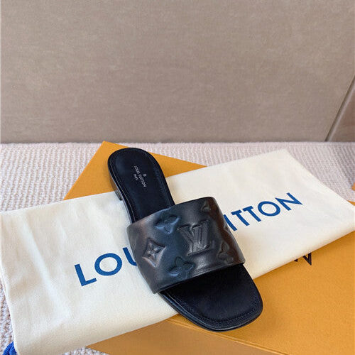 High Quality Luxury Louis Vuitton Slippers Womens Black product detail