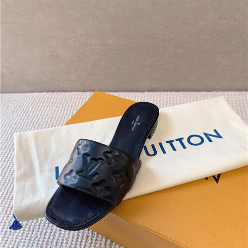 High Quality Luxury Louis Vuitton Slippers Womens Black product detail