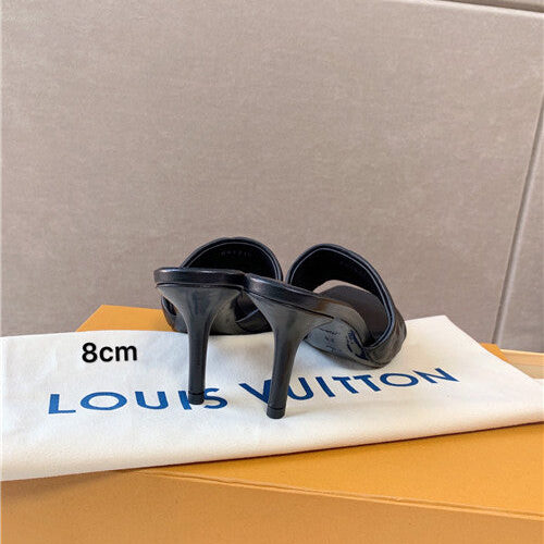 High Quality Luxury Louis Vuitton Heel Slippers – Style 68163 product detail