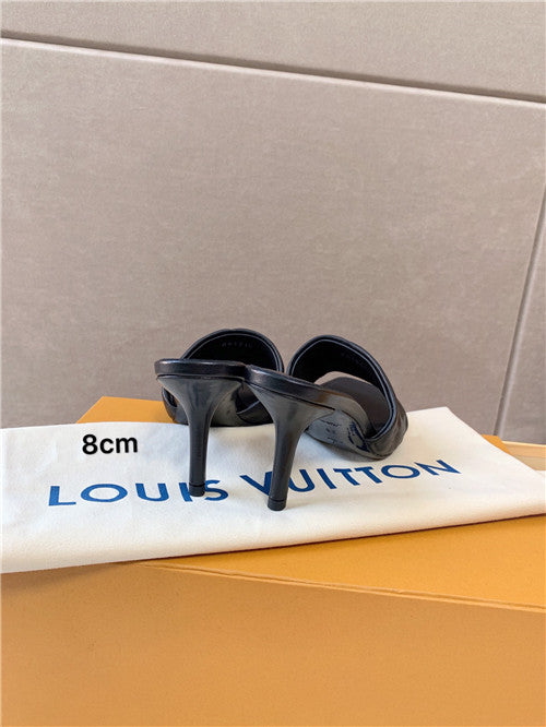 High Quality Luxury Louis Vuitton Heel Slippers – Style 68163 product detail
