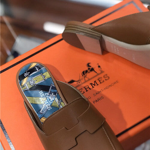 High Quality Luxury Hermes Loafers Slippers – Style 01443 product detail