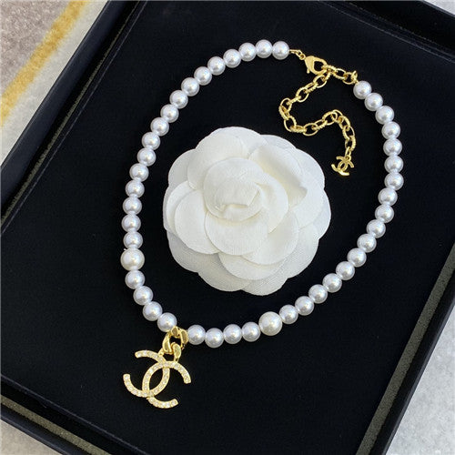 High Quality Luxury Chanel Pearl Necklace – Style 50342