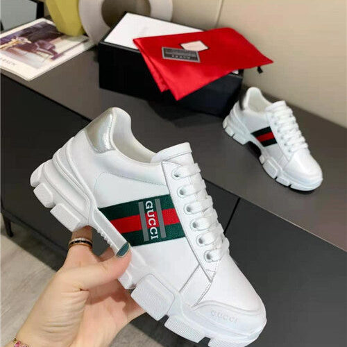 High Quality Luxury Gucci White Sneakers Women – Style 48915 product detail