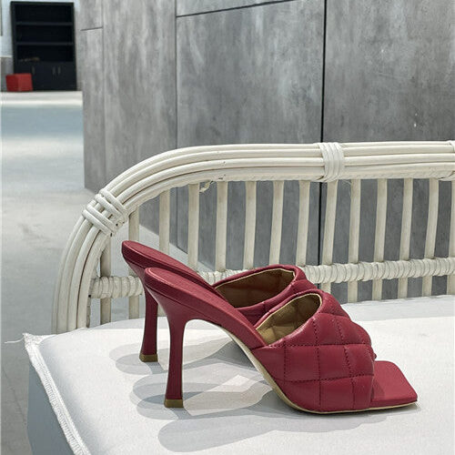 High Quality Luxury Bottega Veneta Heel Sandals Slippers – Style 48518 alternate view