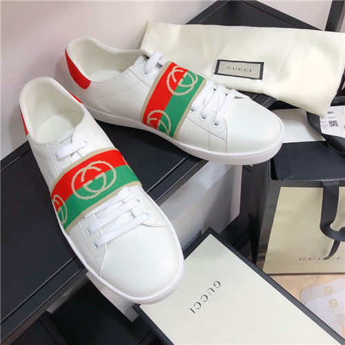 High Quality Luxury Gucci GG Sneakers White – Style 88627 alternate view
