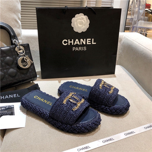 High Quality Luxury Chanel Hand Woven Slippers – Style 83174