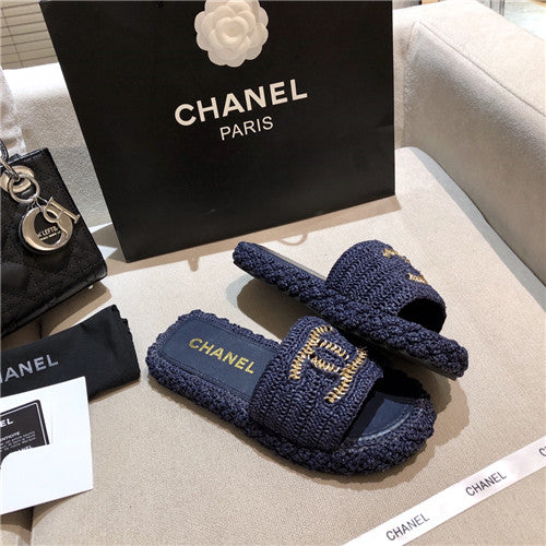 High Quality Luxury Chanel Hand Woven Slippers – Style 83174 alternate view