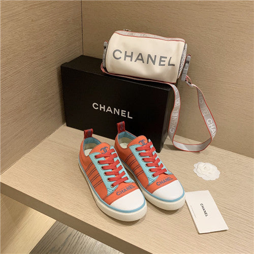 High Quality Luxury Chanel White Sneakers Womens – Style 66182