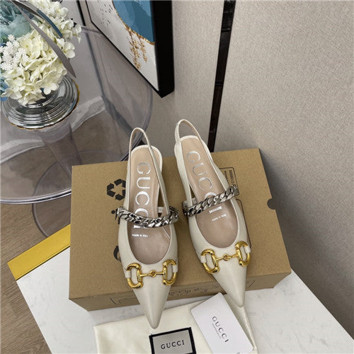 High Quality Luxury Gucci Horsebit Chain Low Heel Sandals – Style 65235 alternate view