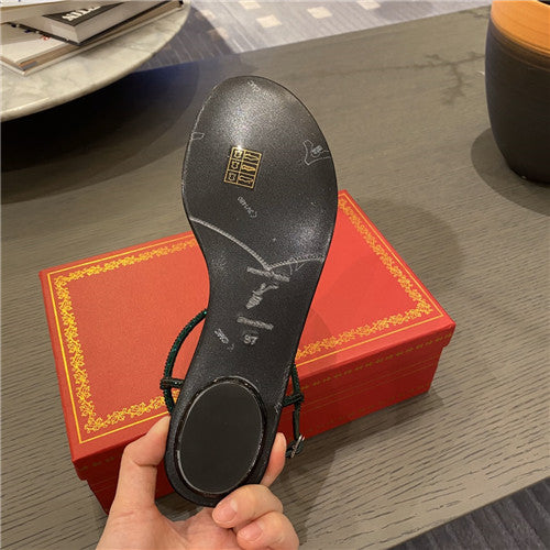 High Quality Luxury Rene Caovilla Flat Sandals – Style 01350 product detail