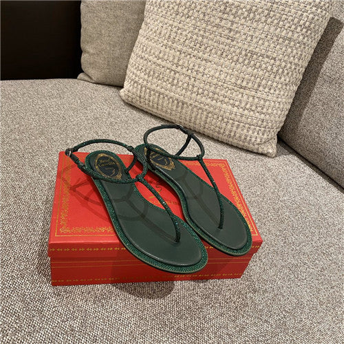 High Quality Luxury Rene Caovilla Flat Sandals – Style 01350