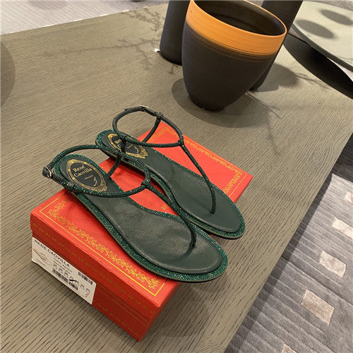 High Quality Luxury Rene Caovilla Flat Sandals – Style 01350 product detail